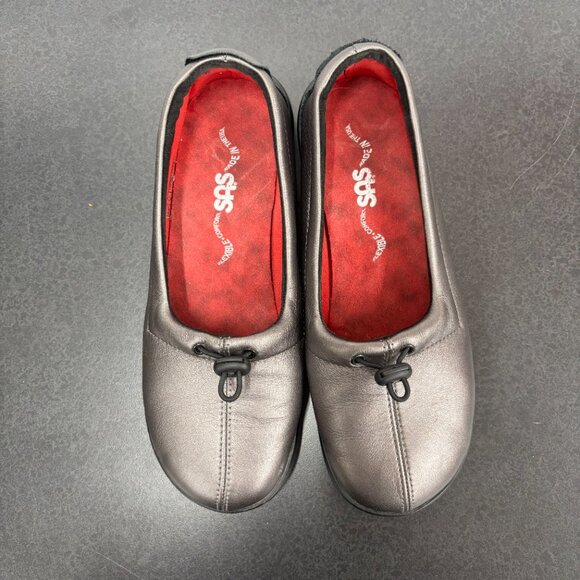 SAS Funk Women’s Comfort Shoes Sz 6.5 Slipon, Adjustable Elastic Toggle Leather - Picture 2 of 11